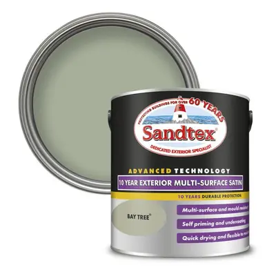 Sandtex Year Multi Surface Satin Paint 2.5L Baytree