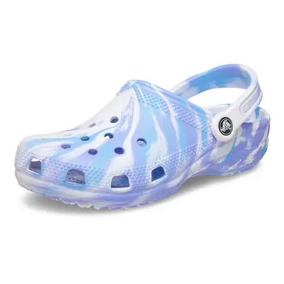 Crocs Unisex Classic Marbled Tie-Dye Clog White/Oxygen Men/5 Women