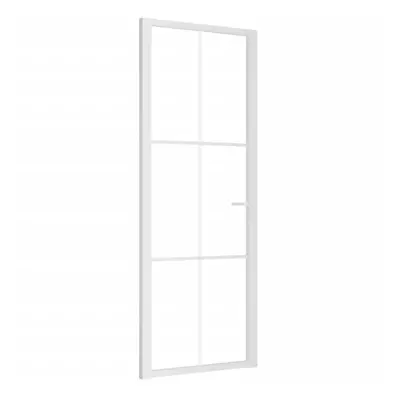 (White, x 201.5 cm (W x H)) vidaXL Interior Door ESG Glass and Aluminium Bedroom Door Indoor Inn