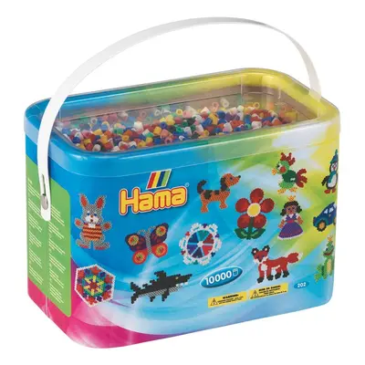 Hama DIY Midi Beads Bucket | Approx. 10.000 Fuse Beads | Mosaic Decoration Arts & Craft for Crea