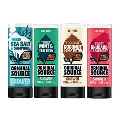 Shower Gel (250ml Pack of 4, Mix)