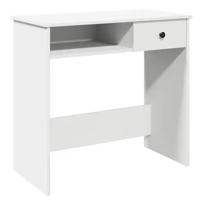 (white) vidaXL Desk White 80x40x75 cm Engineered Wood office desk study desk