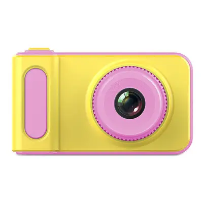 (Pink) Rechargeable Mini K7 12MP Kids Children Camera with Inch Screen