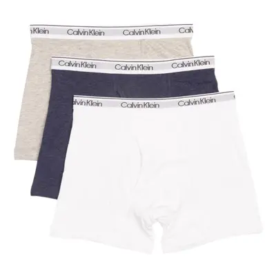 Calvin Klein Boys' Briefs Underwear 3-Pack Heather Grey/Heather Blue