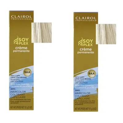 (9AA - Pack of 2) Clairol Soy 4plex Very Light Ultra Cool Blonde 9AA