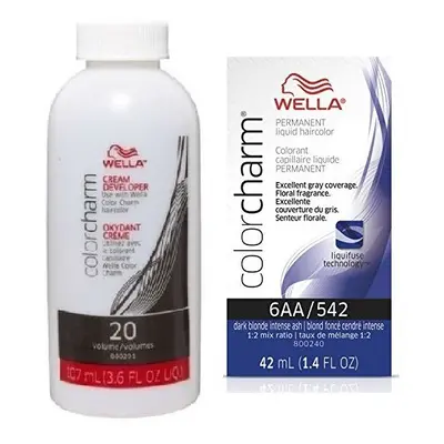 (6AA + Developer (Vol. 20) 3.6oz) Wella Color Charm Permanent Liquid Color | Wella Permanent Hai