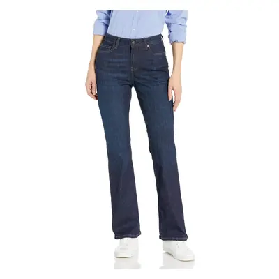 Womens Mid-Rise Slim Bootcut Jean, Dark Wash, Long