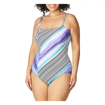 Calvin Klein Women's Standard Classic Bandeau One Piece Swimsuit with