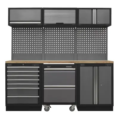 Sealey Superline PRO® Storage System with Pressed Wood Worktop 2.04m APMSSTACK12W