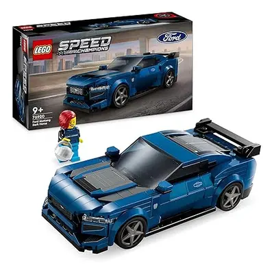 LEGO Speed Champions Ford Mustang Dark Horse Sports Car Toy Vehicle for Plus Year Old Boys & Gir