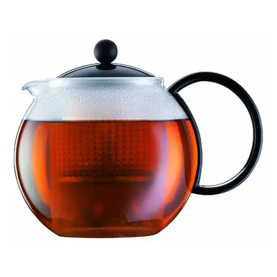 BODUM ASSAM Tea Maker (Plastic Strainer, Plastic Lid, 1.0 L/34 oz) - Black