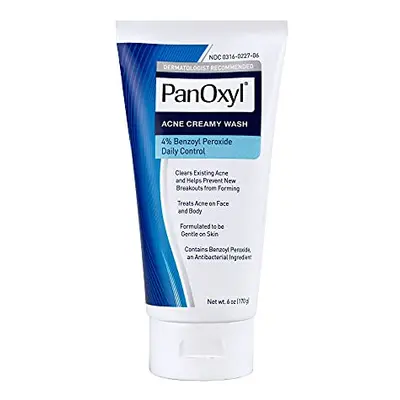 PanOxyl Antimicrobial Hydrating Acne Creamy Wash, 4% Benzoyl Peroxide