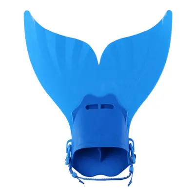 (Blue) Kids Swimming Fins Training Flipper Mermaid Swim Fin Swimming Foot Flipper Diving Feet Ta