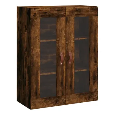 (smoked oak) vidaXL Wall Mounted Cabinet Bathroom Cabinet Storage Hanging Wall Cabinet