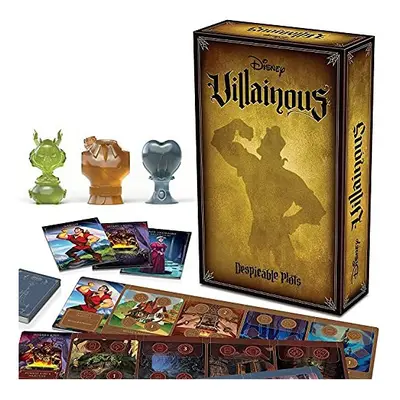 Disney Villainous Despicable Plots - Family Board Game for Adults and Kids Age and Up - Play as 