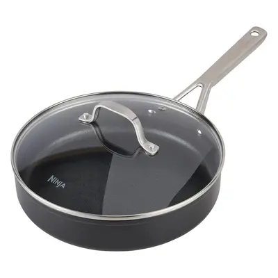 Ninja ZEROSTICK Essentials Cookware 26cm SautÃ© Pan with Glass Lid Non-StickLong Lasting Forged 