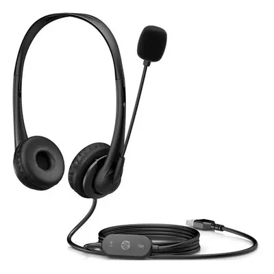 Hp Inc Hp Wired Over-The-Head Stereo Headset Black Binaural Supra-Aural Ohm 428K6AA