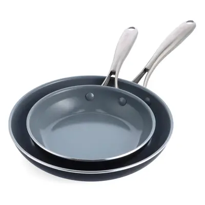 GreenPan Swift Healthy Ceramic Nonstick 8"" and 10"" Frying Pan Skill