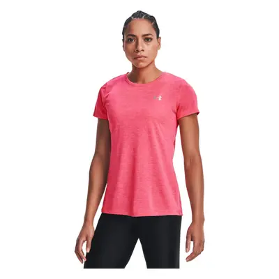 Under Armour womens Tech Twist T-Shirt Cerise (653)/Metallic Silver