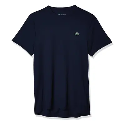 Lacoste mens Sport Short Sleeve Solid Ultra Dry T-shirt T Shirt Navy