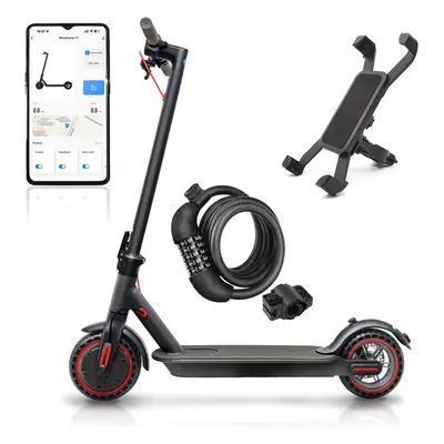 LOFIR 8.5" Aluminum Alloy Folding Electric Scooter Connectivity App Legal for Road Including Loc