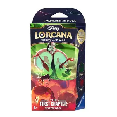 Disney Lorcana TCG Trading Cards Game for Adults and Kids Age Years Up - Starter Set Emerald & R