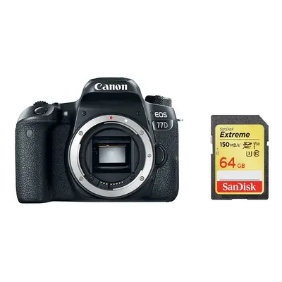 CANON EOS 77D Body + SanDisk Extreme 64G SD card