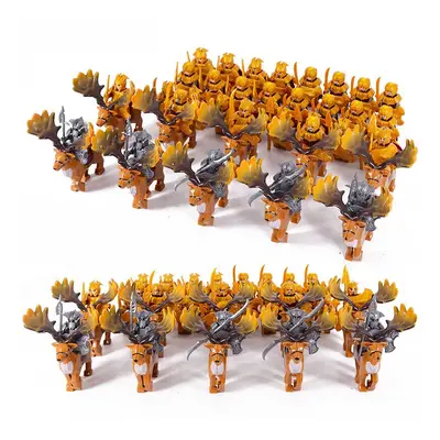 (Elf Elk Legion A) Lord of the Rings Orc Elf Elk Cavalry Legion Building Blocks Fit Lego Minifig