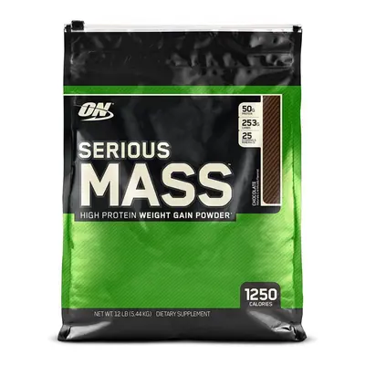 Optimum Nutrition Serious Mass Weight Muscle Gain Calorie Rich Protein - 5.45kg