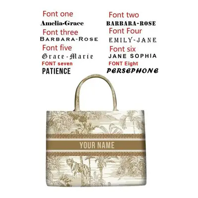 (3 Printed handbag, 42X32X10CM) Handbag lady Personalized Fashion Printing Large Capacity Canvas