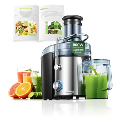 Juicer for whole fruits and vegetables, fast juicing, easy to clean, 75MM large feed chute, dual