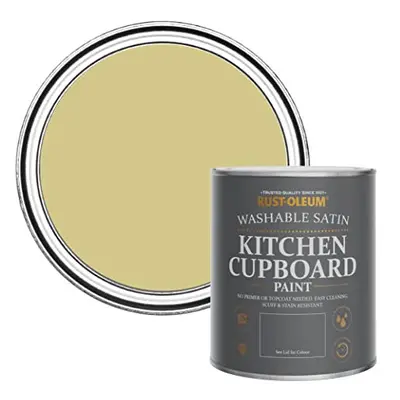 Green Scrubbable Kitchen Cupboard Paint in Satin Finish - Wasabi 750ml