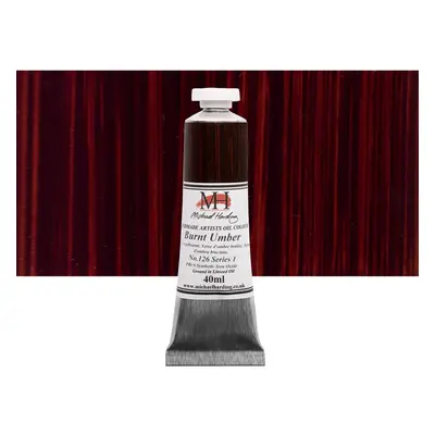 Michael Harding Artist Oil Colours Burnt Umber 40ml Tube