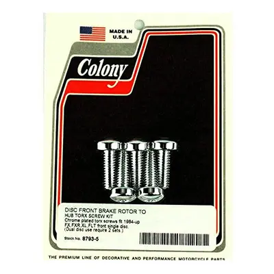 Colony Chrome front Rotor TORX Bolts for Harley-Davidson Brake Rotors