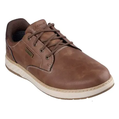 (6 UK, Brown) Skechers Mens Garlan Pryor Vegan Leather Shoes