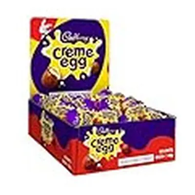 Cadbury Easter Creme Egg (Pack of 48) Milk Chocolate Filled With Creamy Filling