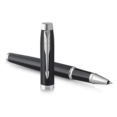 PARKER IM Ballpoint Pen Matte Black Chrome Trim with Black Ink Refill