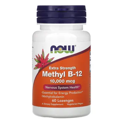 NOW Foods, Extra Strength Methyl B-12, 10,000 mcg, Lozenges