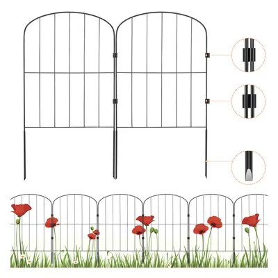 VEVOR Garden Fence No Dig Fence 24''(H)x13''(L)Animal Barrier Fence Pack