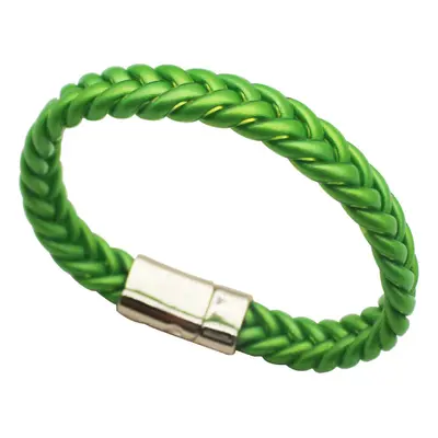 Green plastic woven bracelet bracelet bracelet