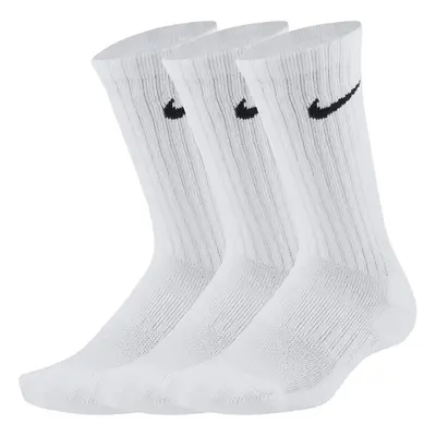 NIKE Boys' Performance Cushion Crew Socks with Band (6 Pair) White/Bl