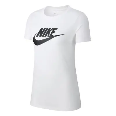 Nike Sportswear Womens Essential T-Shirt (Medium White/Black)