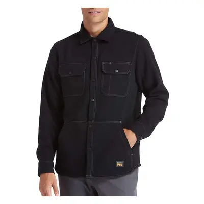 Timberland PRO Men's Mill River Fleece Shirt Jacket Jet Black