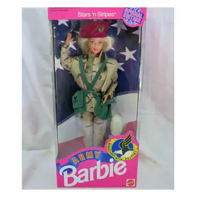 ARMY BARBIE DOLL Special Edition STARS 'n STRIPES w Army Outfit & More