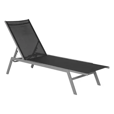 Steel Garden Sun Lounger Black NOLI