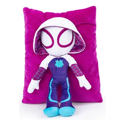 Marvel Spidey & His Amazing Friends Gwen Ghost Spider 3D Snuggle Pillow - Super Soft Plush Pillo