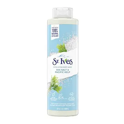 St. Ives Purifying Sea Salt & Pacific Kelp Exfoliating Body Wash (650ml) Made with Plant-Based C