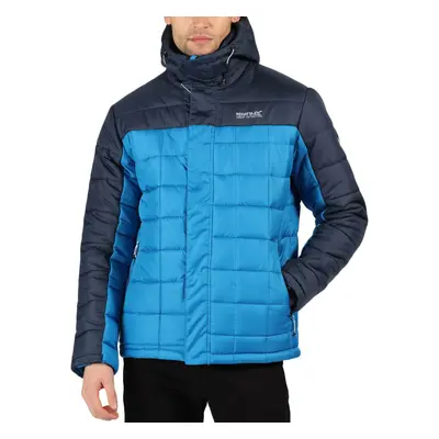 (S, Blue) Regatta Mens Nevado IV Insulated Quilted Hooded Outdoor Walking Jacket - Blue