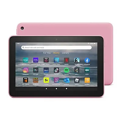 Fire tablet | 7&quot display, GB, latest model (2022 release), Rose with Ads