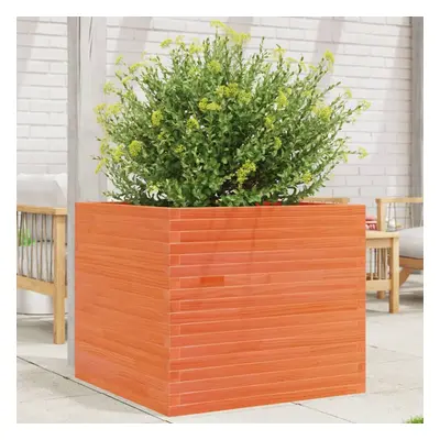 vidaXL Garden Planter Wax Brown 80x80x68.5 cm Solid Wood Pine